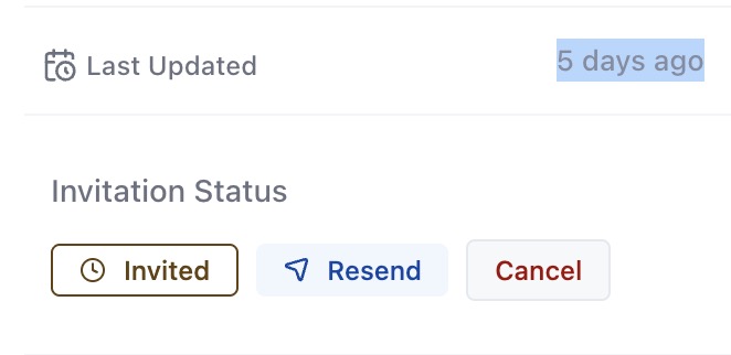 Invitation status
