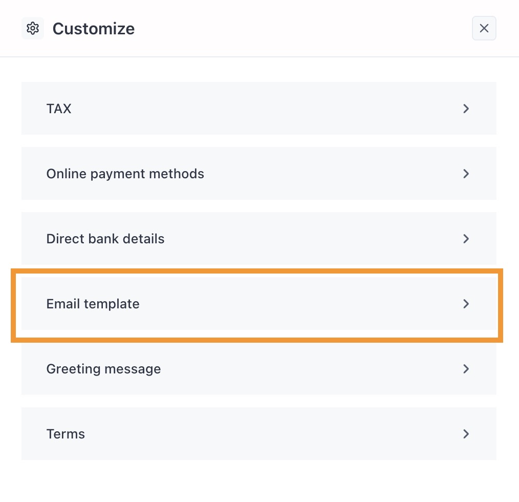 email template