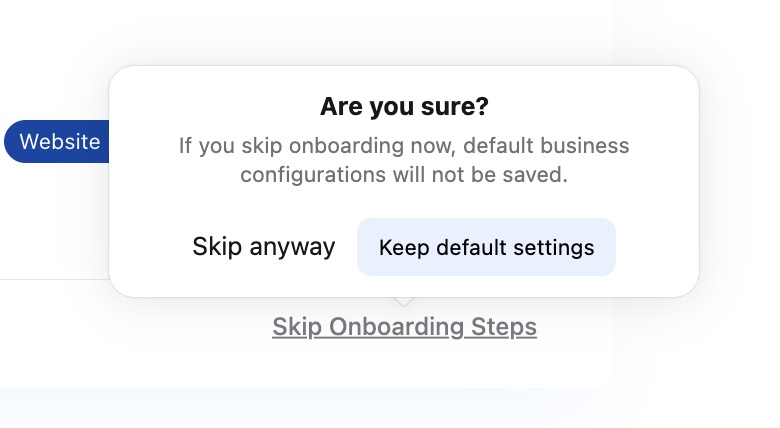 Skipping Onboarding