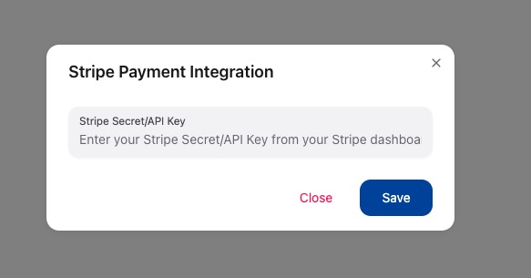 Adding stripe credentials