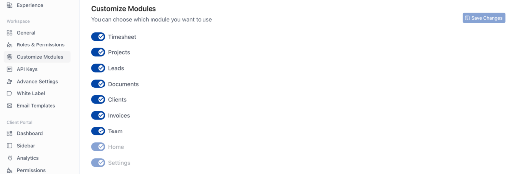 Enabling the Timesheet Module