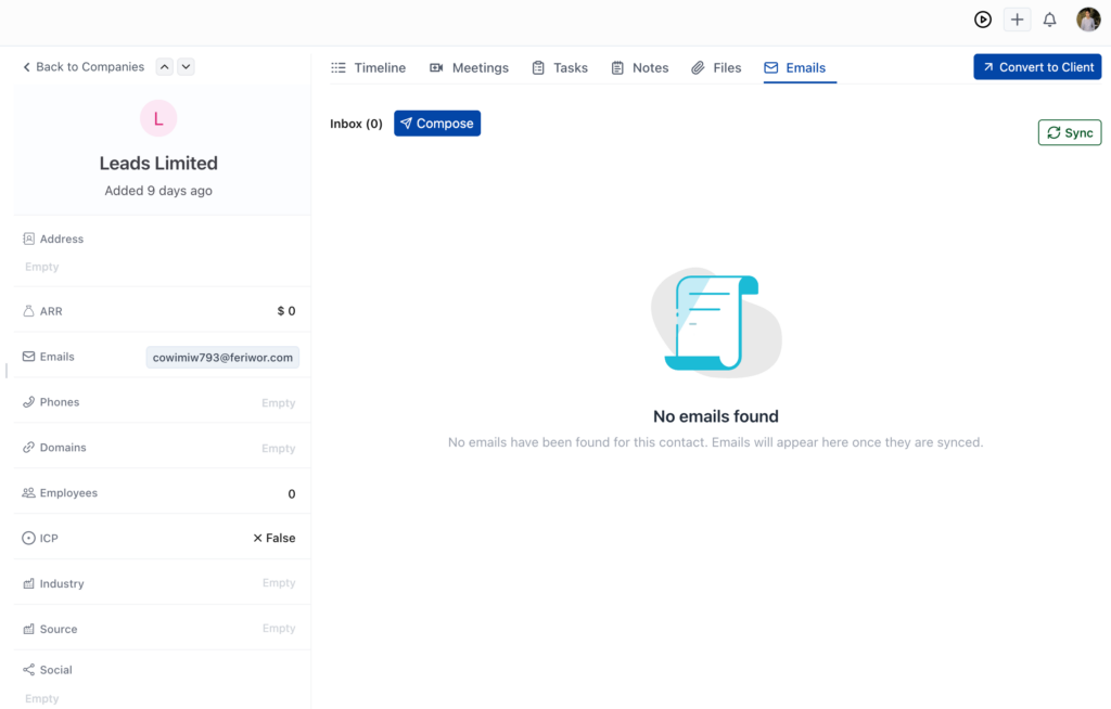Onesuite's Sending an Email 