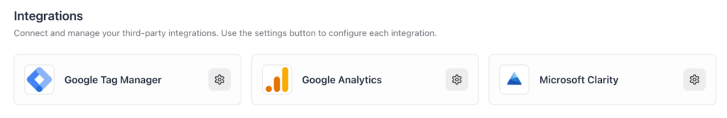 Analytics & Tracking Integrations 